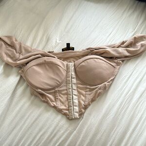 Peachy/cream corset type top